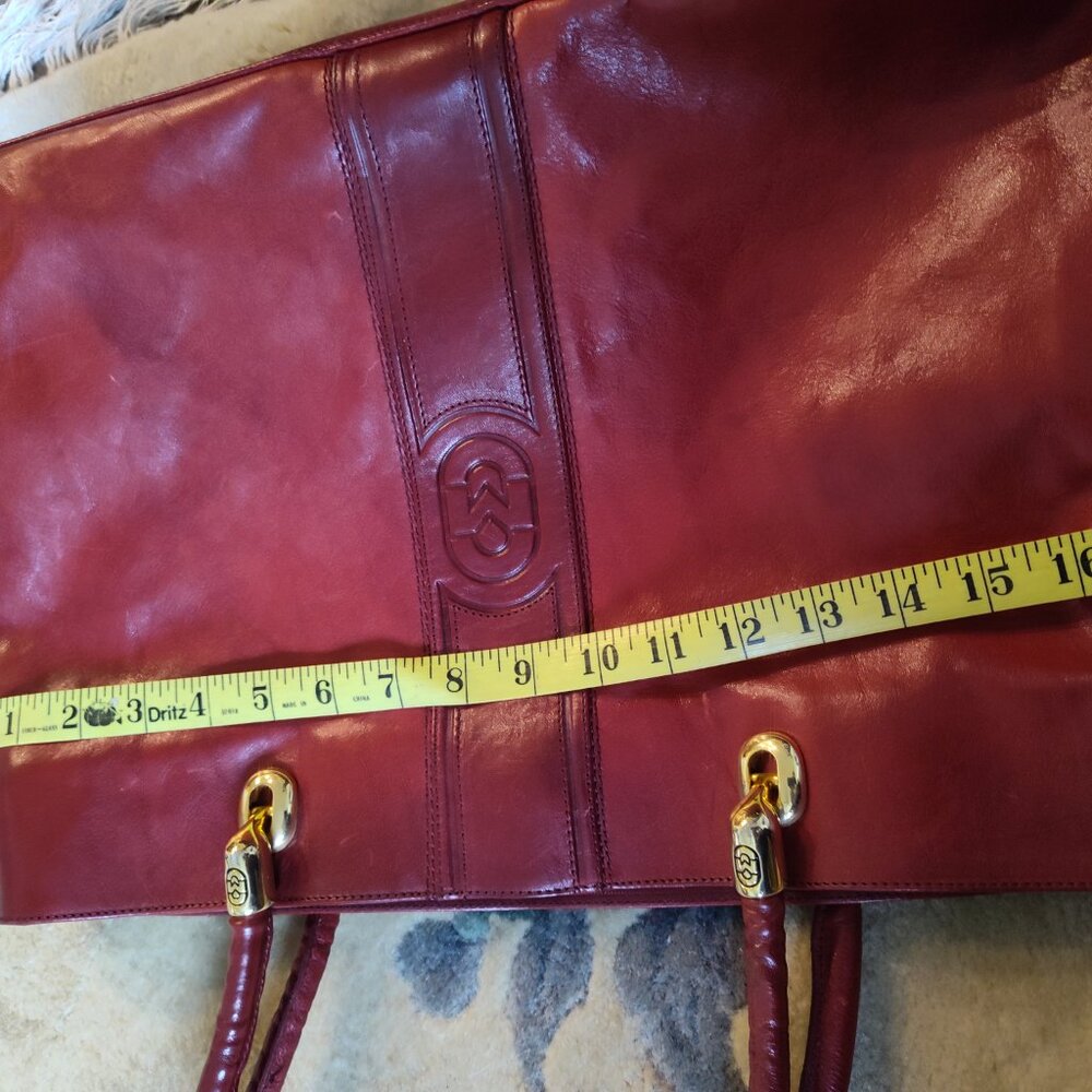 MARINO ORLANDI Made in Italy in the 90's Extra Large ♥️ BagriefcCase shoulder b - Picture 7 of 9